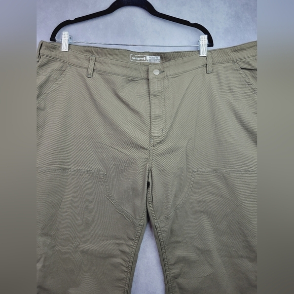 Carhartt Canvas Work Pant - Relaxed Fit - RUGGED FLEX® Women's double front pant - Picture 2 of 13